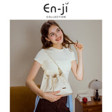 En-Ji Audrey Shoulderbag Wanita - Icy Blue