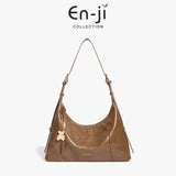En-Ji Dalmi Shoulderbag Wanita - Nougat