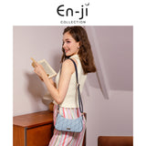 En-Ji Eunbi Slingbag Wanita Warna Denim