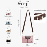 En-Ji Gami Shoulderbag Wanita - Denim Blue