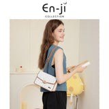 En-Ji Hiji Shoulderbag Wanita Warna Cream