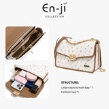 En-Ji Hiji Shoulderbag Wanita Warna Cream