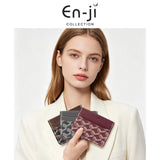 En-Ji Maru Wallet Wanita - Burgundy