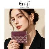 En-Ji Maru Wallet Wanita - Burgundy