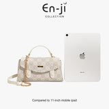 En-Ji Minsol Slingbag Wanita Warna Cream