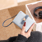 En-Ji Momo Wallet Wanita - Sky Blue