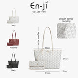 En-Ji Sonsu Totebag Wanita - Burgundy