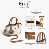 En-Ji Zizi Handbag Wanita Warna Cream