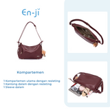 En-ji Gumha Shoulderbag Wanita - Cream