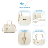 En-ji Minsun Handbag Wanita - Cream