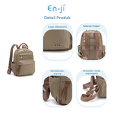 En-ji Naobi Backpack Wanita - Khaki