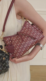En-Ji Nara Shoulderbag Wanita - Burgundy