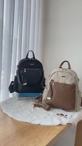 En-ji Munsan Backpack Wanita - Cream