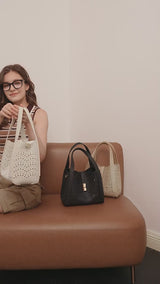 En-Ji Yeji Handbag Wanita - Latte