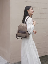 En-ji Memo Backpack Wanita - Khaki