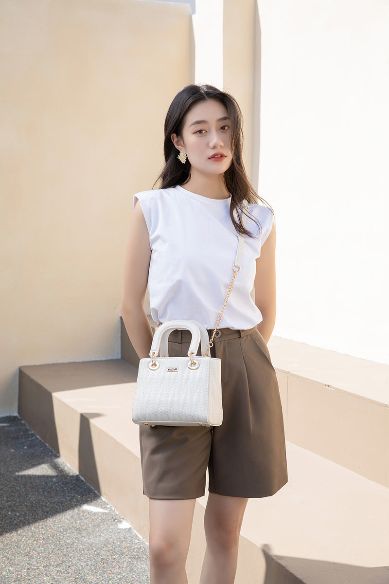 En-ji Seora Handbag - Khaki