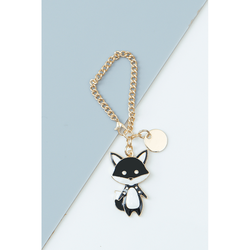 En-ji Foxy Bag Charm - Black - EN-JI