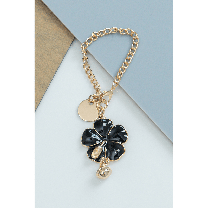 En-ji Flo Bag Charm - Black - EN-JI