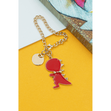 En-ji Dino Bag Charm - Red - EN-JI